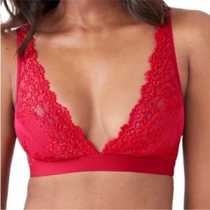 PERFECT WACOAL Embrace Lace Soft Cup Bralette - Red, Size 32